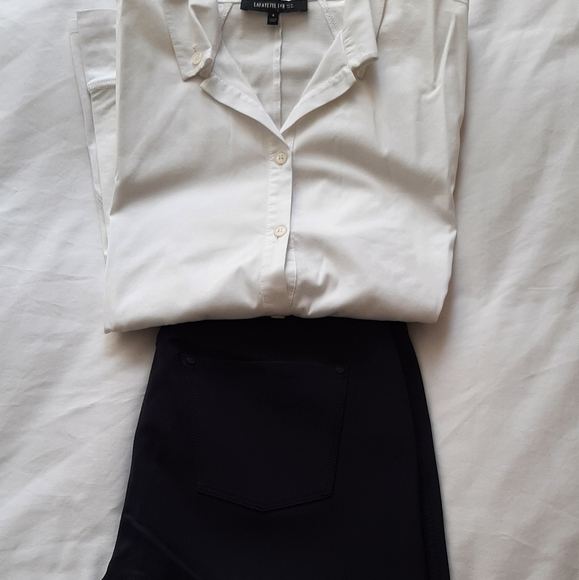 Lafayette New York Classic Navy Pant - Picture 4 of 4